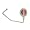 Pink Oval/Silver