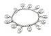 Geometric Shape Multi-Shape Charm Bracelet (Sterling Silver)