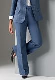 Jessica London Plus Size Linen-Blend Wide Leg Pants
