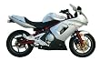 06-10 KAWASAKI EX650: JARDINE GP-1 STAINLESS STEEL SLIP-ON EXHAUST WITH MUFFLER (LARGE) (SILVER)