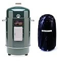 Brinkmann 852-7080-9 Gourmet Charcoal Smoker and Grill with Vinyl Cover, Green