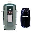 Brinkmann 852-7080-9 Gourmet Charcoal Smoker and Grill with Vinyl Cover, Green