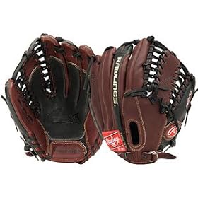 Rawlings Revo 750 Baseball Outfield Glove (Burgandy Black, 12 3 4-Inch)