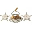 16 Pocket Watch 5 Prong Clock Keys Watchmakers Tools