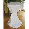 Stehtischhusse Hussen f�r Bistrotische 70 bis 75 cm Baumwolle weiss kochfest