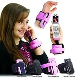 Wrist Cell Phone Carrier - Black Neoprene - Size - Large