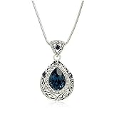 41e6KX8hmoL. SL160  Swarovski Crystal Diamond Accent Teardrop Pendant Necklace 18 SN3304