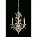 IMAGE OF Chandelier 18 light fixture gold silver leaf finish candelabra Garland Coll