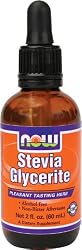 Now Foods Stevia Glycerite, 2-Ounce Glass Container