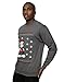 Disney Men's Mickey Mouse Scarf Christmas Sweatshirt