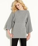Apparel : AK Anne Klein Cashmere Ribbed Raglan-Sleeve Sweater