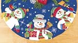 Dimensions Snowmen Trio Tree Skirt Felt Applique Kit