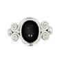 Sterling Silver Black Star Ring by Sajen