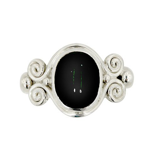 Sterling Silver Black Star Ring by Sajen, Size 9