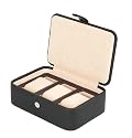 Axis Triple Black 3 Watch Travel Display Box Case