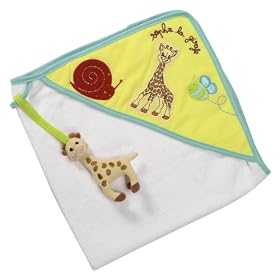 Vulli - 523503 - Pu�riculture - Le bain de b�b� - Cape de bain Sophie la Girafe