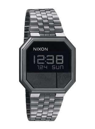 Nixon Re-Run Watch - Men's All Gunmetal / Black, One Size