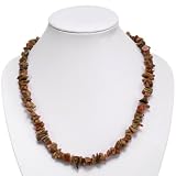 EXP Handmade Pink & Green Malachite Bead Necklace