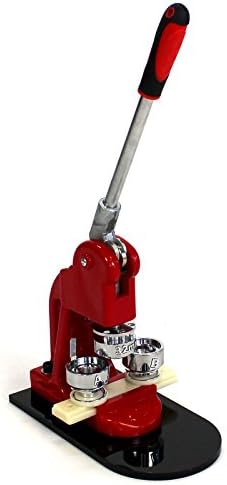 1.25" Button Maker Machine Badge Press + 1000 Buttons + Circle Cutter