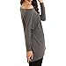 Eliacher Long Batwing Sleeve Top Blouse Loose Pullover Casual T-Shirt