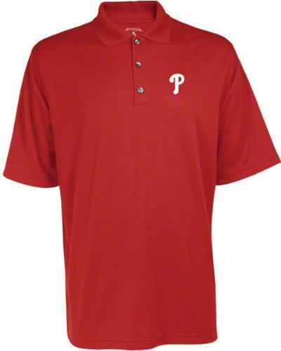 Philadelphia Phillies Exceed Desert Dry Red Polo Shirt