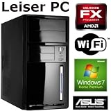 #4051 Silent Office / Multimedia PC mit Windows7 Home Premium 64 | Quad-Core! AMD FX-Series FX-4100 Turbo 4x3.7 GHz | 8GB RAM DDR3 PC1333 | 1000 GB HDD | ASUS M5A78L-M USB3 | AMD Radeon HD3000 1024MB mit DVI/HDMI | W-LAN | 22x Samsung DVD-Brenner | CardReader | 7.1 Sound | GigabitLAN