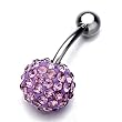 Purple Ball February Birthstone Body Jewelry