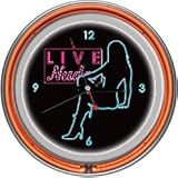 New Shadow Babes D Series Clock w/ Two Neon Rings Orange