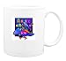 Mug with crow, bottles, apothecary