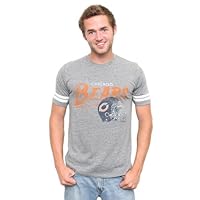 NFL Chicago Bears Throwback Stripe T-Shirt, Steel, Small