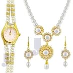 Royal Pearl Necklace with a Watch | Color White