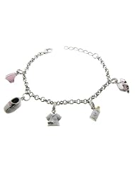 Phil Lander - Silver Children Bracelet - Sterling Silver - 6.5 Gr - 16cm