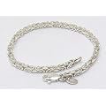 K�nigskettearmband, vierkant 3,5mm x 3,5mm - massiv 925 Silber, L�nge w�hlbar 16-25cm