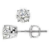 18K White Gold Diamond Stud Earrings(1.75 ct.tw)