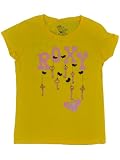 Roxy Girls Short Sleeve Yellow Key Crew Neck T-Shirt Size XL