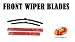 KIA SORENTO 2002-2010 FRONT RETRO FIT FLAT WINDSCREEN WIPER BLADES 1 PAIR