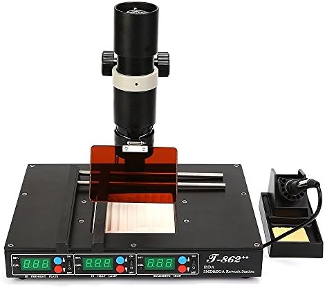ItWorthy Infrared Resoldering Technology T862++ Infrared SMT SMD Rework Station Soldering Welder IRDA BGA Repair Tools
