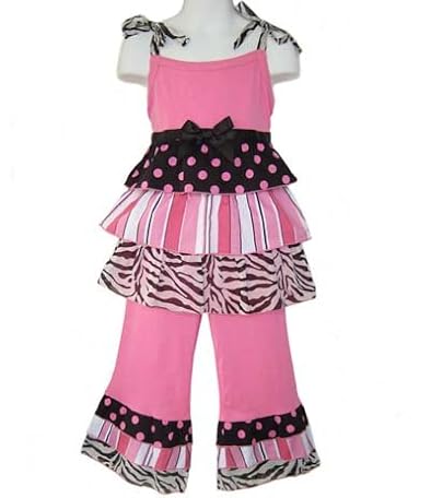 Girls Boutique Trendy Rumba Capri Outfit