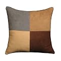Soft Suede Square Pieced Toss Pillow - Multi (18")