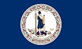 America's Flag Company SF3X5NOVA1 3-Foot by 5-Foot Nylon Virginia State Flag with Canvas Header and Grommets