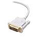 Cable Matters Mini DisplayPort to DVI Cable (Mini DP to DVI Cable) in White 10 Feet - Thunderbolt and Thunderbolt 2 Port Compatible
