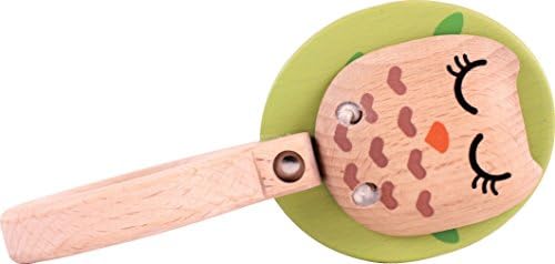 EverEarth Wooden Owl Rattle Toy EE33584,Multicoloured