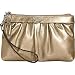 Coach Leah Leather Wristlet Cosmetic Case Bag Gold