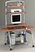Computer Workcenter with Mobile Desk in Medium Cherry - Mayline Office Furniture