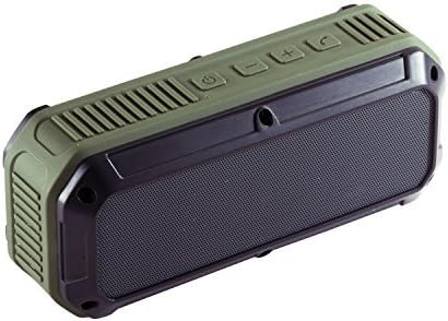 [Bluetooth Speaker with NFC &amp; Microphone] VFI Portable Wireless Speaker with waterproof dustproof and Shockproof for Indoor&amp;Outdoor Stereo Bass with Rechargeable Longer Battery Time (Army Green)