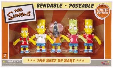 The Simpsons The Best of Bart Bendy Figure Set