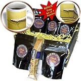 Kike Calvo Dance - Ballerina shoe contrasting with a metal yellow background - Coffee Gift Baskets - Coffee Gift Basket