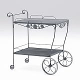 Briarwood Tea Cart with Mesh Top Finish: Hammered White