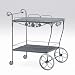 Briarwood Tea Cart with Mesh Top Finish: Hammered White
