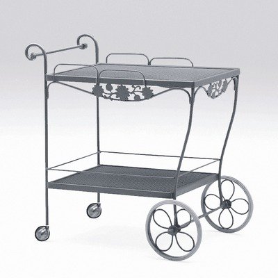 Woodard 400080 Briarwood Tea Cart with Mesh Top Finish: Tuscan Sand